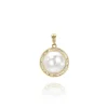 Mama Bijoux Baguette Diamond Pearl Charm Online