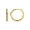 Mama Bijoux Bezeled Baguette Diamond Huggies Discount