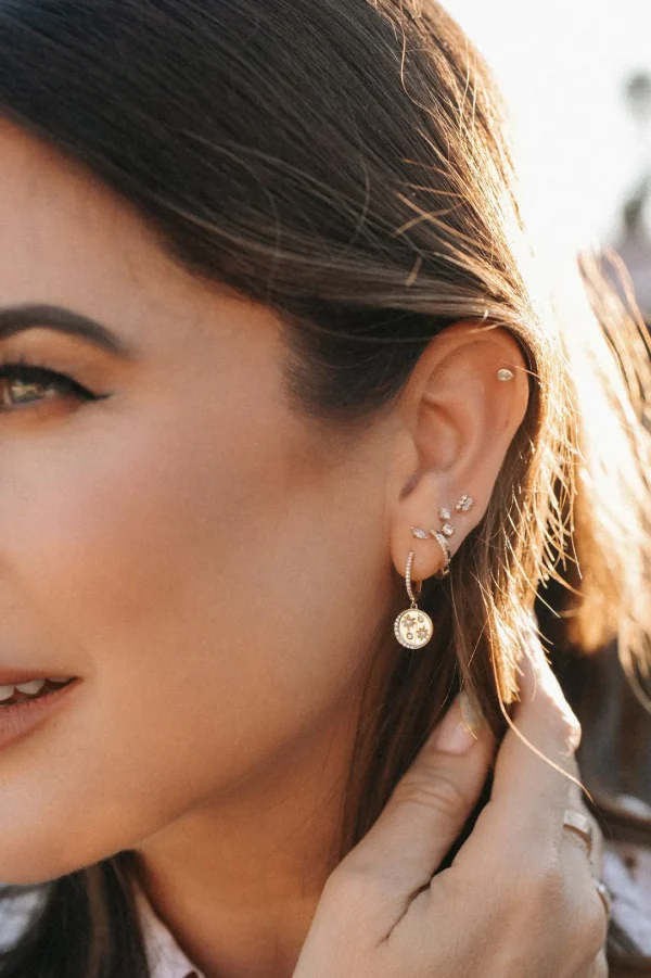 Mama Bijoux Bezeled Marquise Diamond Stud Earrings Discount
