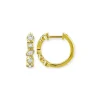 Mama Bijoux Bezeled Multi Cut Diamond Huggies Hot