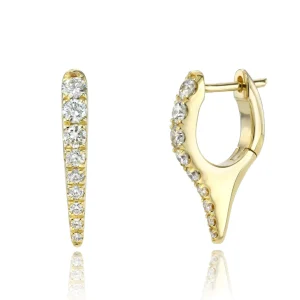 Mama Bijoux Bijoux Dagger Diamond Earrings Hot