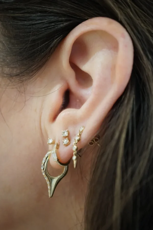 Mama Bijoux Bijoux Dagger Diamond Earrings Hot
