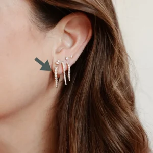Mama Bijoux Bijoux Dagger Diamond Earrings Hot