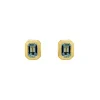 Mama Bijoux Blue Topaz Double Bezel Studs Discount