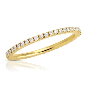 Mama Bijoux Classic Diamond Stacking Band (18k Gold) Outlet