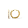 Mama Bijoux Classic Mini Continuous Diamond Huggies (9mm) Outlet