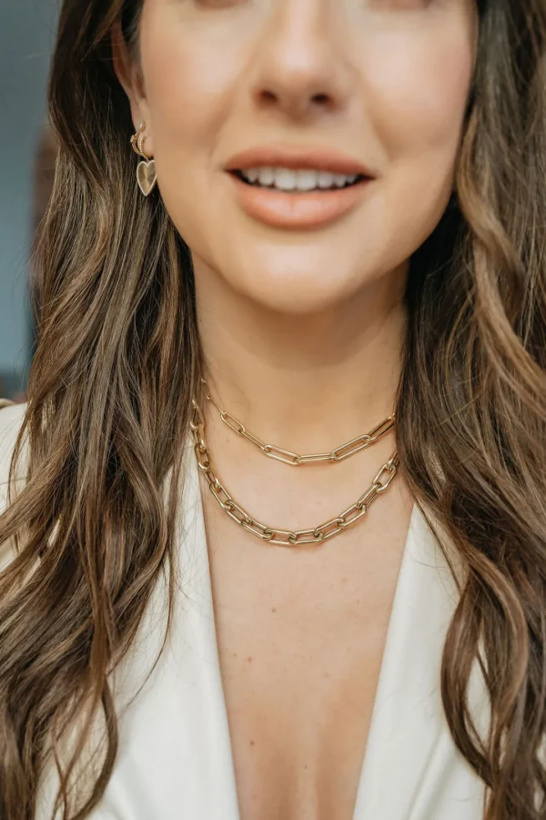 Mama Bijoux Classique Open Link Chain Necklace Discount