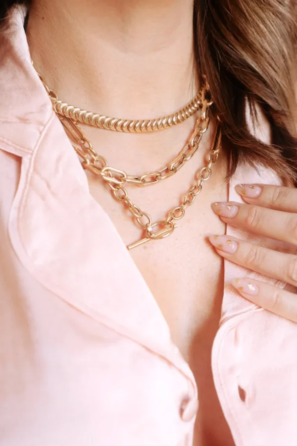 Mama Bijoux Crescent Moon Chunky Chain Necklace Online