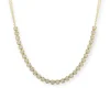 Mama Bijoux Cupcake Diamond & Chain Half Tennis Necklace Hot
