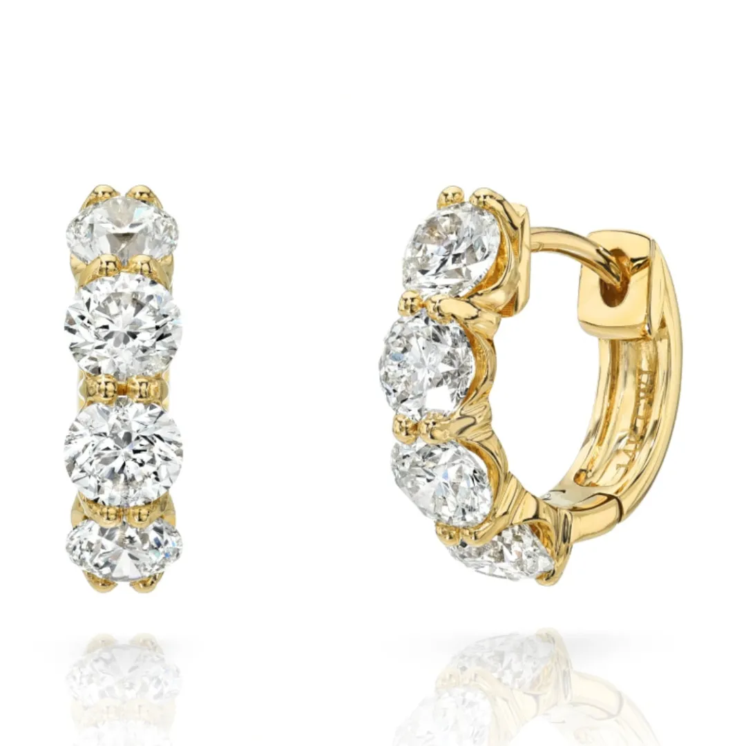 custom__carat_weight_shar_0.webp Mama Bijoux Custom 2.5 Carat Weight Shared Prong Large Diamond Huggies New