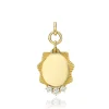 Mama Bijoux Custom Three Stone Oval Medallion Pendant Hot