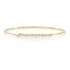 Mama Bijoux Diamond Bezel Graduated Round Wire Bangle Discount