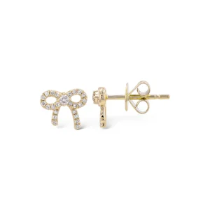 Mama Bijoux Diamond Bow Studs Clearance