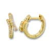 Mama Bijoux Diamond Criss Cross Huggies Online