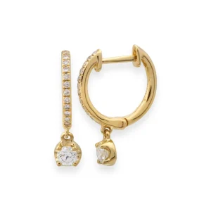 Mama Bijoux Diamond Drop Classic Huggies Fashion