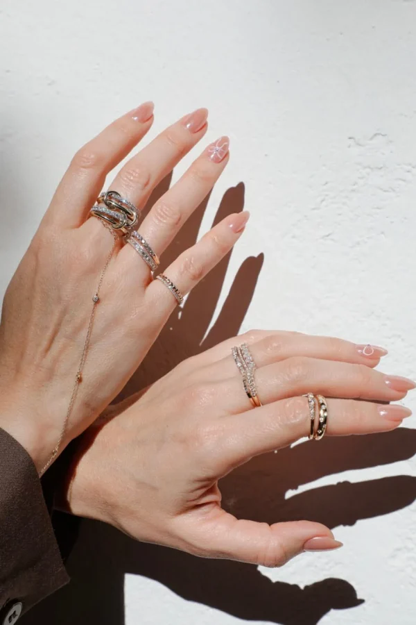 Mama Bijoux Diamond Hand Bracelet Online