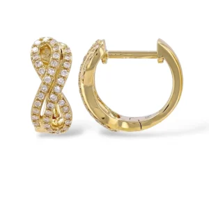 Mama Bijoux Diamond Infinity Huggies Best