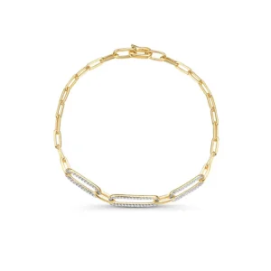 Mama Bijoux Diamond Link Trio Chain Bracelet Online