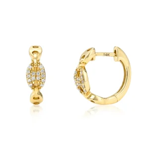 Mama Bijoux Diamond Pavé Mariner Huggies Discount
