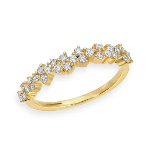 Mama Bijoux Diamond Trio Cluster Ring Outlet