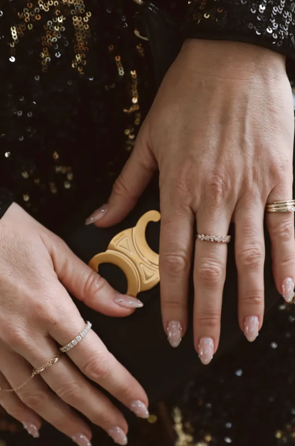 Mama Bijoux Diamond Trio Cluster Ring Outlet