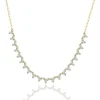Mama Bijoux Diamond Trio Half Tennis & Chain Choker Necklace Sale