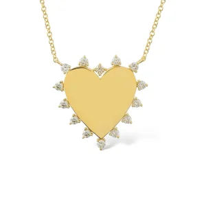 Mama Bijoux Engravable Goddess Heart Necklace Online