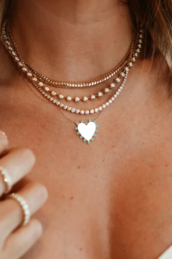 Mama Bijoux Engravable Goddess Heart Necklace Online