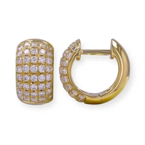 Mama Bijoux Extra Chunky Diamond Pavé Huggies Fashion