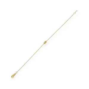 Mama Bijoux Floating Bezeled Baguette Diamond Bracelet New