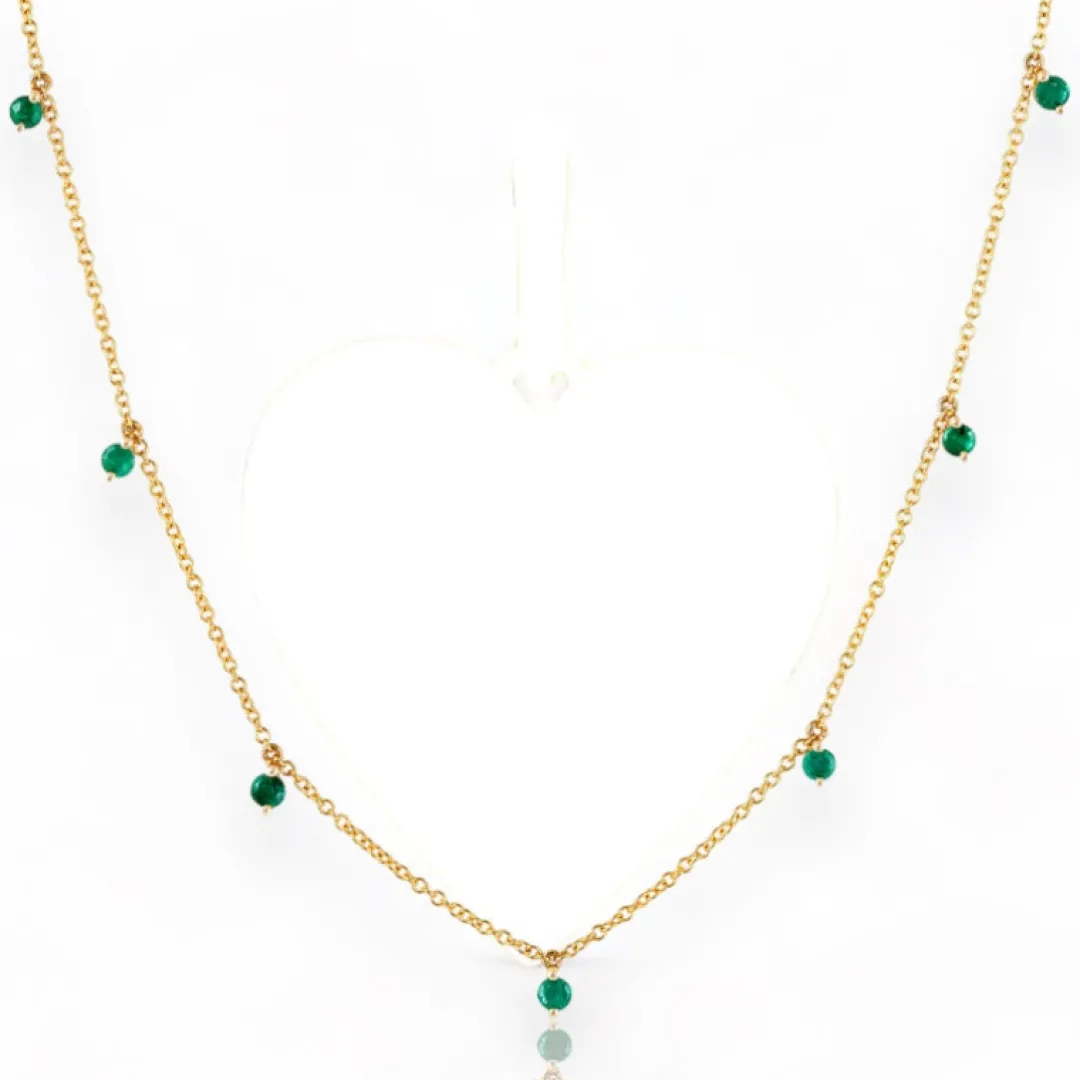 floating_emerald_shaker_n_0.webp Mama Bijoux Floating Emerald Shaker Necklace Clearance