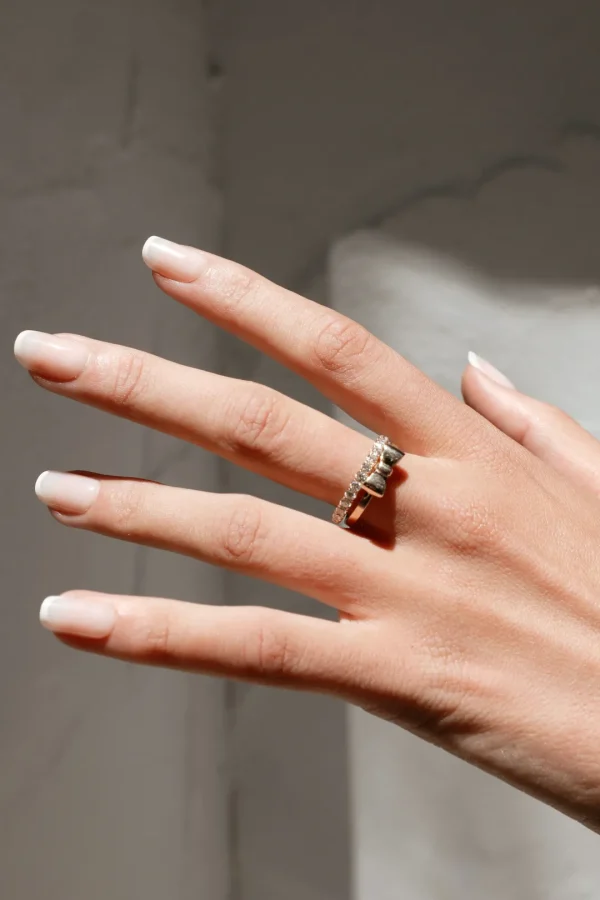 Mama Bijoux Gold Bow Ring Clearance