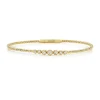 Mama Bijoux Graduated Diamonds & Gold Bead Flexible Bangle Discount