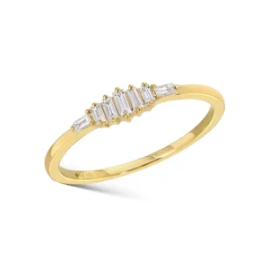 Mama Bijoux Graduating Baguettes Diamond Ring Discount