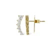 Mama Bijoux Graduating Shared Prong Diamond Crawler Crown Studs Outlet