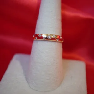 Mama Bijoux Halfway Scattered Inlay Set Diamond Ring Discount