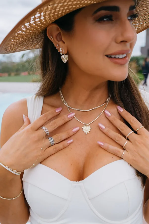 Mama Bijoux Heart Exploding Diamond Huggies Outlet