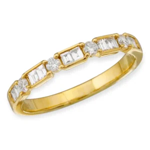Mama Bijoux Illusion Channel Set Diamond Ring (North/South) Hot