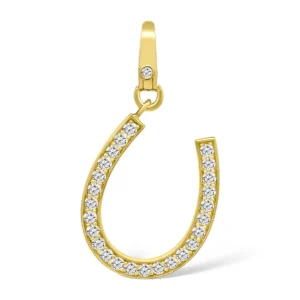 Mama Bijoux Jumbo Diamond Horseshoe Pendant Outlet