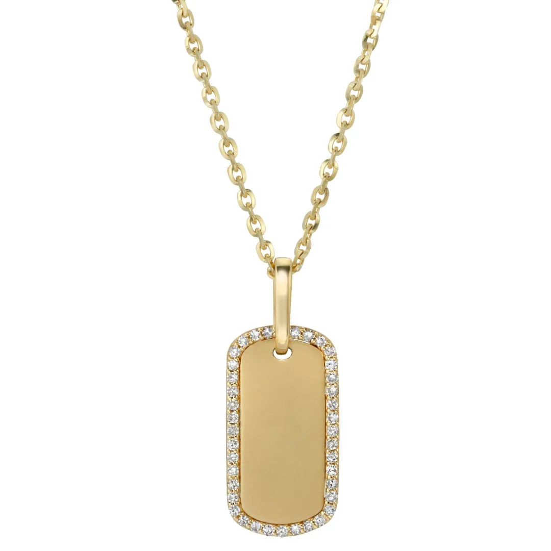k_gold_amp_diamond_rim_do_2.webp Mama Bijoux 14k Gold & Diamond Rim Dog Tag Sale