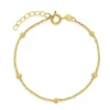 Mama Bijoux 14k Gold Chain & Mini Ball Kids Bracelet Clearance