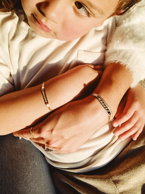 Mama Bijoux 14k Gold Chain Name Bracelet (Adult Size) New