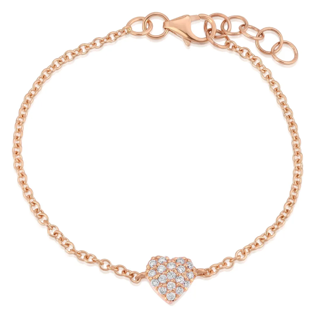 k_gold_diamond_heart_brac_9-1.webp Mama Bijoux 14k Gold Diamond Heart Bracelet (Baby/Child Size) Hot