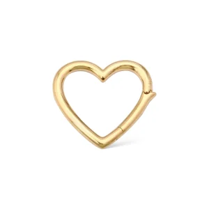 Mama Bijoux 14k Gold Heart Charm Enhancer Online