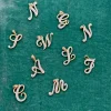 Mama Bijoux 14k Gold Vintage Script Diamond Letter Charms Sale