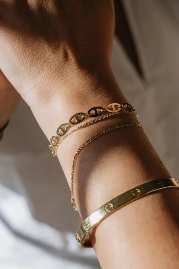 Mama Bijoux La Princesse Diamond Bar Bracelet Hot