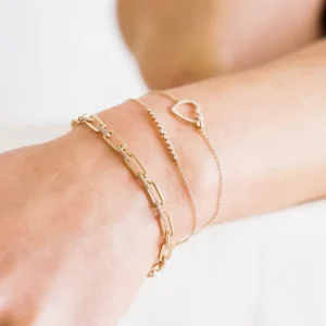 Mama Bijoux La Princesse Diamond Bar Bracelet Hot