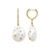 Mama Bijoux Le Pearl Diamond Inlay Huggies New