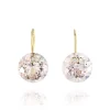Mama Bijoux Light Pink Morganite & Diamond Floating Drop Earrings New