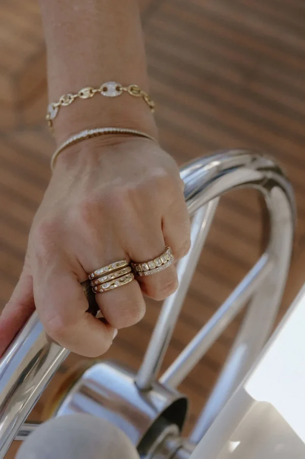 Mama Bijoux Lucky 7 Diamond Gypsy Stacking Ring Best